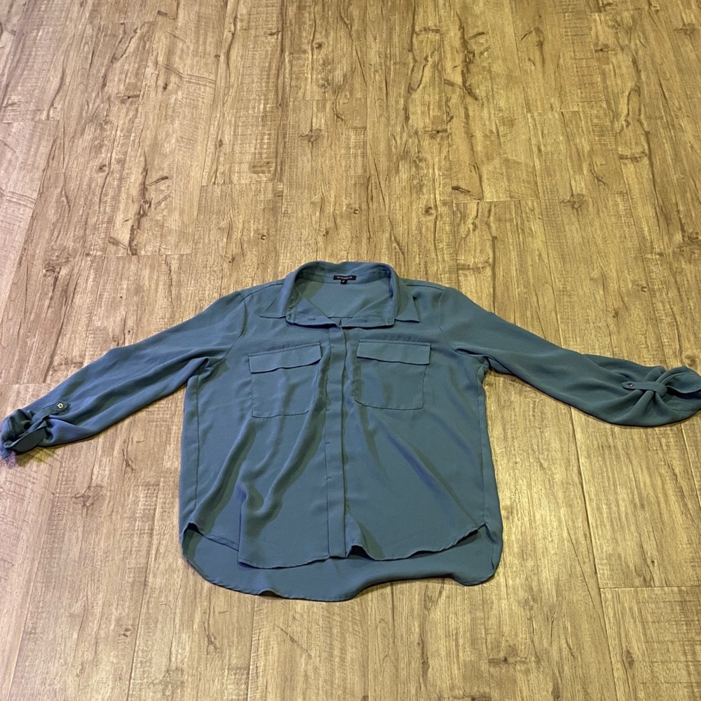 Dynamite Slate Blue Blouse